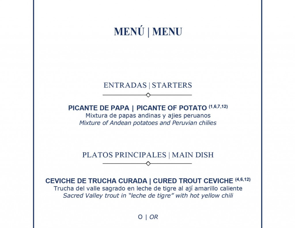 Vista previa de menu